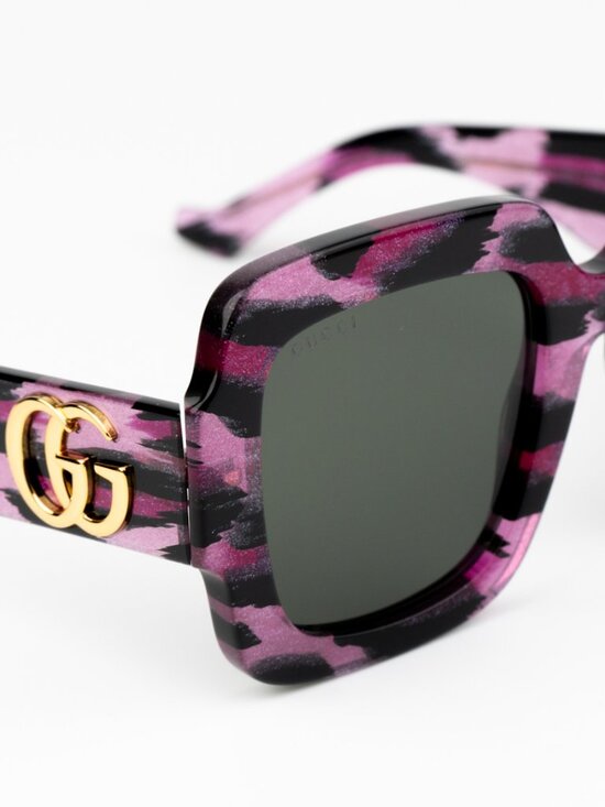 NEW Gucci GG1547S 003 Black Grey Women Square Sunglasses GG 1547S